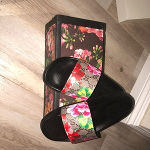 Floral Gucci Slides